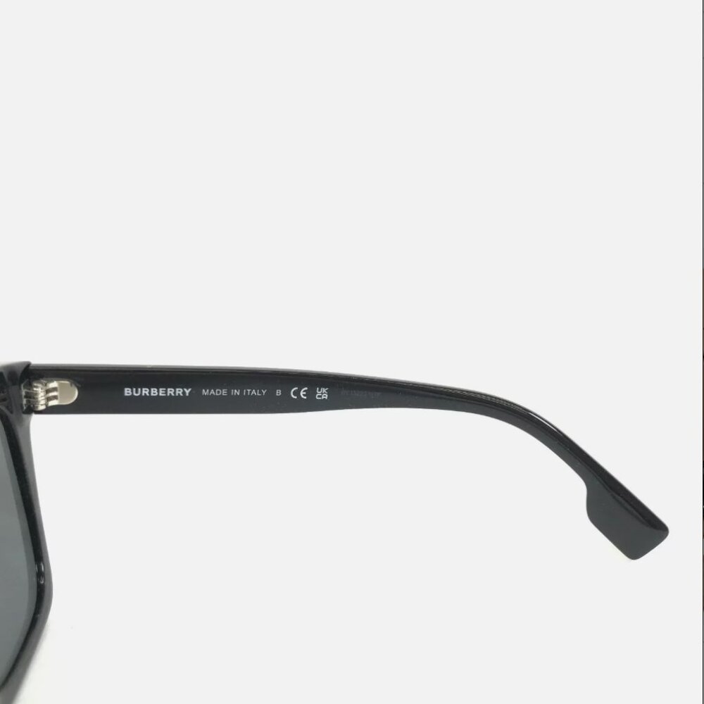 Burberry Sunglasses Black Thick Square Frames with Black Lenses - Picture 7 of 8